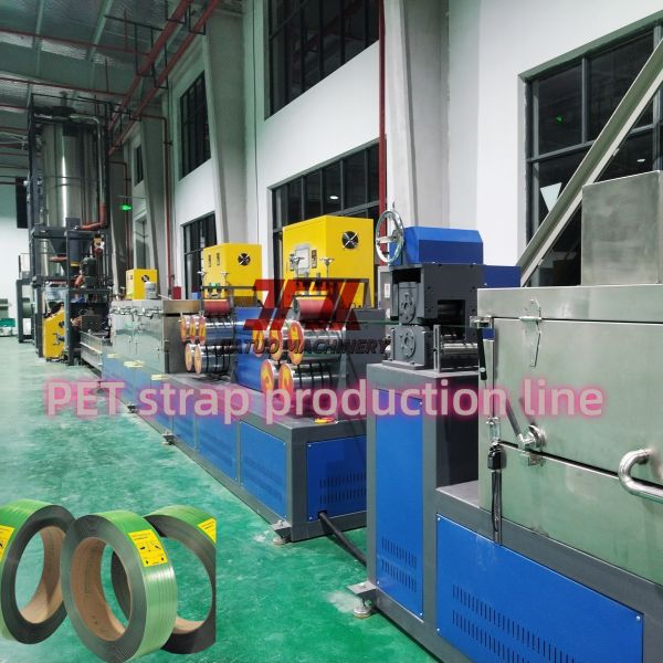 Quality 100% Recycled Material PET Strap Production Line With Precise Mold And Embossing Machine for sale