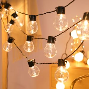 Buy cheap 49 Feet 60 Led Solar Waterproof Globe Ball Fairy String Lights Plug in with Remote Decor for Thanksgiving Christmas Decoration from wholesalers