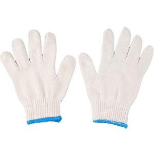 Buy cheap 10 Gauges 50grams Natural White Work Cotton Gloves from wholesalers