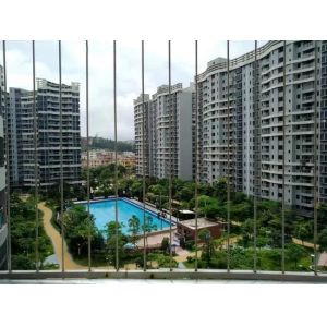 Fixed Open Style Aluminum Alloy Frame Balcony Invisible Grille with Surface