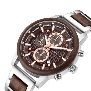 Buy cheap 220mm Luminous 3ATM Waterproof Wooden Quartz Watch from wholesalers