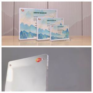Buy cheap Advertising Card Tabletop T Shape Acrylic Sign Holder from wholesalers