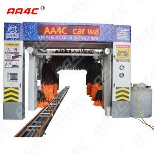 12.5KW Touchfree Auto Tunnel Car Wash Machine Electric 9 Brushes Rollover