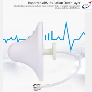 Buy cheap Indoor 2.4g signal amplifier N Male Female White ABS Omni Wifi Ceiling Mount Wifi Antenna from wholesalers