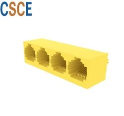 Unshielded 5224-B Series RJ45 Modular Jack RJ45 8p8c Jack Vertical With Post