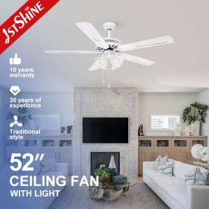 Buy cheap Add a Touch of Style to Your Space with this 52 Inch 5 Blade AC LED Ceiling Fan White from wholesalers