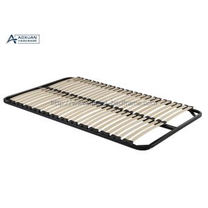 Buy cheap Curved Poplar Reinforced Encrypted Slat Bed Frame from wholesalers
