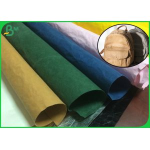 Buy cheap 150cm Width 0.55mm Recycled Prewashed Kraft Fabric For School Bag Material from wholesalers