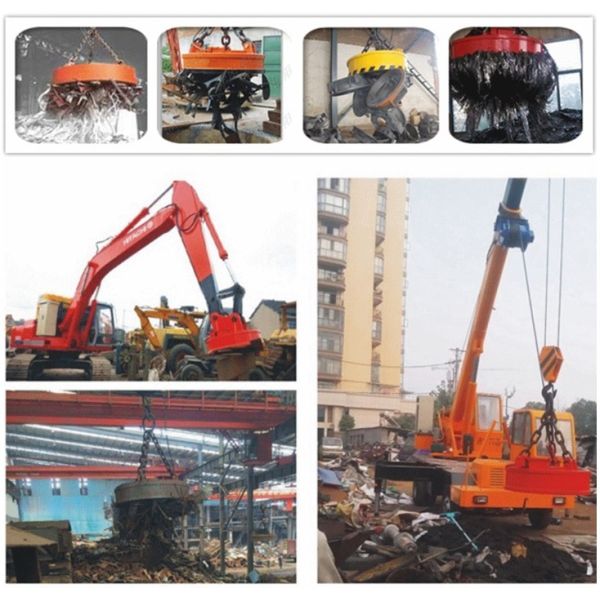 Quality Quick Coupling Scrap Lifting Magnet , Industrial Lifting Electromagnets MW5 for sale