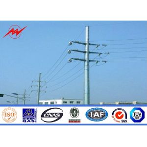 Buy cheap 12m height Galvanized Steel Transmission Poles ASTM A123 Standard from wholesalers