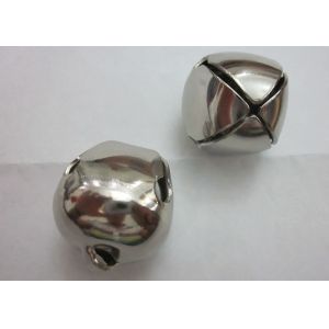 Buy cheap supply hard iron metal silver cross jingle bells for dog pet or toy of decoration jingle bell from wholesalers