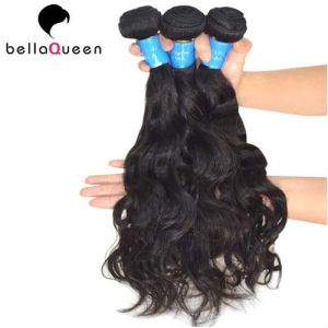 Buy cheap Unprocessed Natural Black Burmese Remy Hair , Water Wave Hair Extensions product