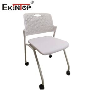 Buy cheap Foldable Training Chair With Casters Plastic Backrest Iron Frame from wholesalers