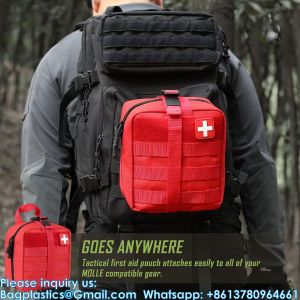 Tactical First Aid Pouch, Molle EMT Pouches Rip-Away Military IFAK Medical Bag