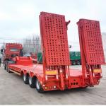 Buy cheap Lowbed Semi Trailers with Slope for Heavy Machines Low Bed Trailer Truck Trailer from wholesalers