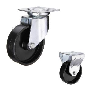 Buy cheap Black 60kg Loading 80mm Industrial Casters For Trolley from wholesalers