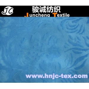 Buy cheap Brushed blue flower short pile velboa fabric velour for sofa upholstery polyester from wholesalers