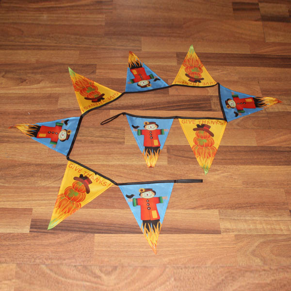 Buy cheap Fall Harvest Triangle Flag Bunting Scarecrow from wholesalers