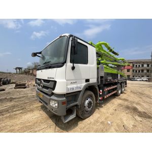 Buy cheap 180m 178 Productivity Used ZLJ5296THBJF Concrete Boom Pump Truck on Benz 2015 Zoomlion 38m from wholesalers
