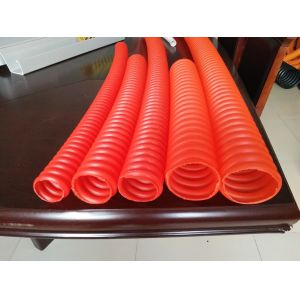 Water-Cooled Spiral Pipe Extrusion Line With Motor Power 37-55kw Cooling Way