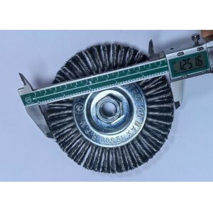 Buy cheap 125mm OD Knotted Wire Stringer Bead Pipeline Brush with M14 Nut for Weld Cleaning from wholesalers