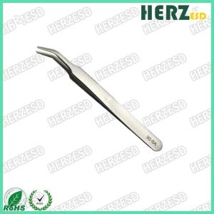Buy cheap 15 Degrees Angle Electronic Static Discharge Tools Curved Flat Tip Tweezers from wholesalers