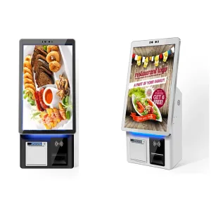 Advanced Restaurant Self Service Kiosk System with Integrated Ticket Printing