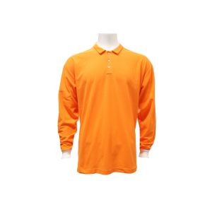 Buy cheap 180GSM Orange Long Sleeve T-SHIRT & POLO 100% Polyester from wholesalers