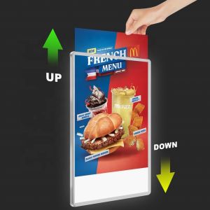 Black/Silver 2024 Ultra-thin LED Light Box Perfect for Indoor Advertising