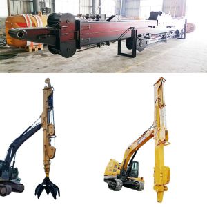 Buy cheap Clamshell Telescopic Arm With Clamshell Bucket Grapple Digging House Foundation from wholesalers