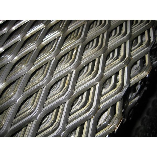Quality Galvanized Steel / Aluminium Expanded Metal Mesh Panels Plain Weave Perforated Tech for sale