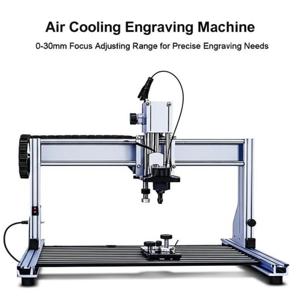 Air Cooling Engraving Machine 0-30mm Focus Adjusting Range for Precise Engraving