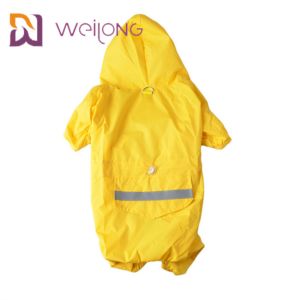 Buy cheap PU Leather Lightweight Yellow Dog Raincoat Jackets Windproof MESH Lining from wholesalers