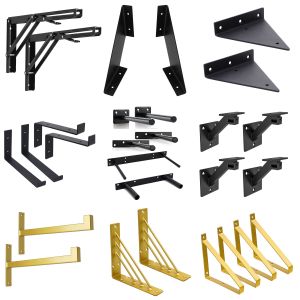Wall Mounted Metal Shelf Brackets with Welding Process and Protective Coating