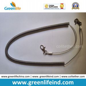 Buy cheap Heavy Duty High Pulling Wire Inside Plastic Spring Coiled Lanyard from wholesalers
