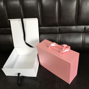 Buy cheap Birthday Magnetic Folding CMYK PMS Collapsible Gift Box With Ribbon from wholesalers