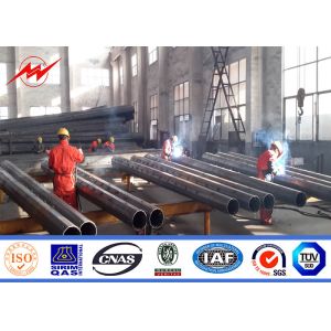 Buy cheap Hot Dip Galvanized 13m Electric Steel Power Pole Gr50 Transmission Line Poles from wholesalers