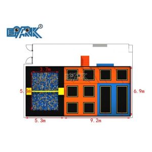 Buy cheap Adult Commercial Rectangle Jump Trampoline Park Equipment With Foam Pit from wholesalers