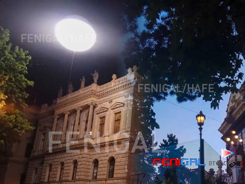 High Brightness Customizable Soft Light 2000W Inflatable LED Film Lighting Balloon