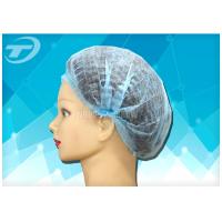 Buy cheap Non - woven MOB / clip cap , single elastic , blue color , CE and ISO certificated product