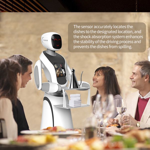 Quality Intelligent Automatic Restaurant Service Robot Autonomous Delivery Robot Humanoid for sale