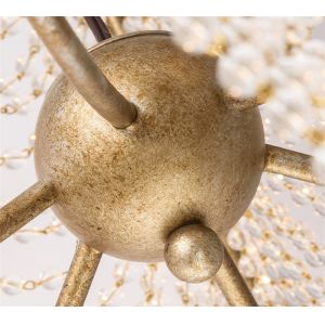 Long chandelier crystal decoration lamp hall lighting villa building spiral