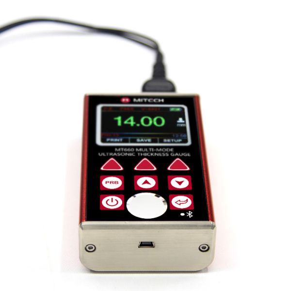 Buy cheap Extruded Aluminum Body Ultrasonic Thickness Tester Equiped With Bluetooth Printer MT660 from wholesalers