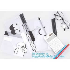 Buy cheap Slider zipper Clear pvc bag for package Vinyl transparent pvc bag cosmetic packing, bottom gusset slider k printed from wholesalers