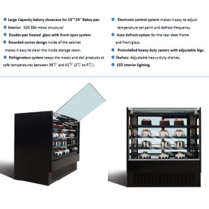 Buy cheap Marble SS304 Finish Curved Glass Cake Showcase Cake Chiller 185kg from wholesalers