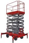 Buy cheap 14m 500kg Manual Pushing Mobile Telescoping Lift Red Hydraulic Elevator Aerial Work Platform from wholesalers