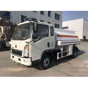 Buy cheap Sinotruk Howo 5 CBM Oil Tanker Truck With Oil Meter And Petrol Pump from wholesalers