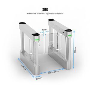 Buy cheap HCW Waterproof IP42 Swing Barrier Turnstile with 10mm Plexiglass and 30-40 People/Minute Throughput for Secure Access Control from wholesalers