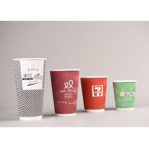 Buy cheap Personalized Triple Wall Cups Disposable For Hot Beverage , Food Grade Paper from wholesalers