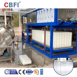 5 Ton Containerized Direct Cooling Block Ice Plant , Commercial Ice Block Maker